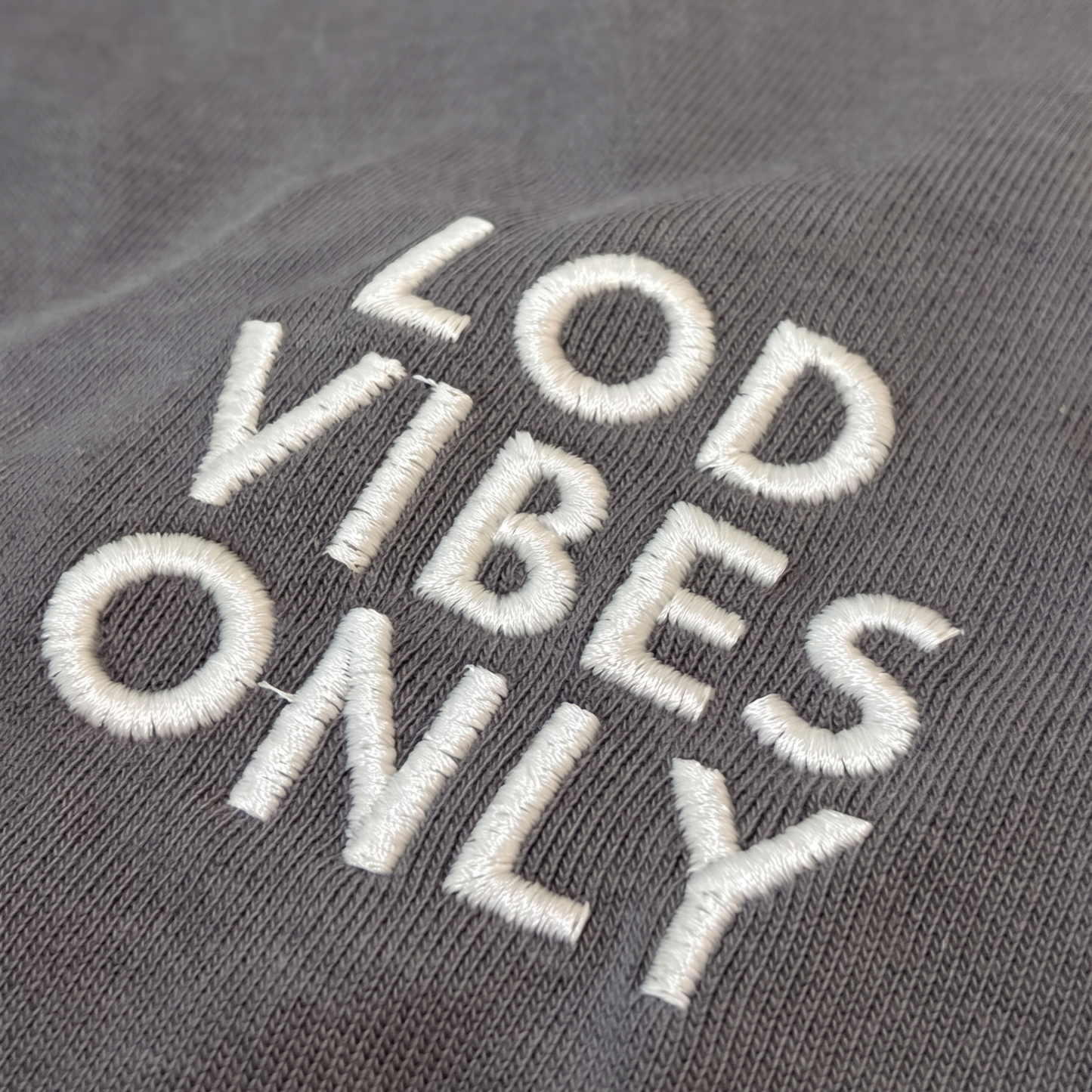 חולצת Lod Vibes Only אוברסייז אפור